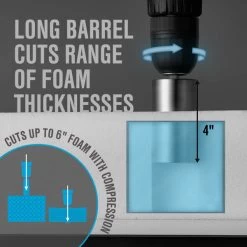 1-1/2" Foam Hole Cutter 8 1-1/2" Foam Hole Cutter -Home Furnishings Fabric Store 1 1 2 Foam Hole Cutter 4