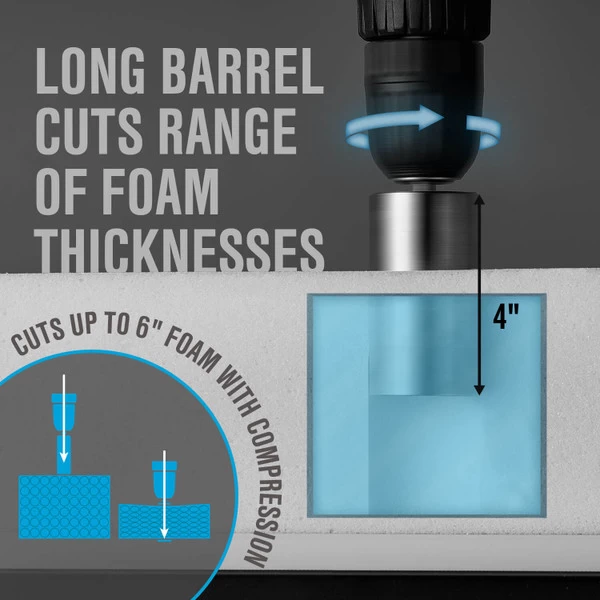 1-1/2" Foam Hole Cutter 4 1-1/2" Foam Hole Cutter - Image 4