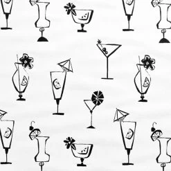 Covington Outdoor Five O'Clock Somewhere Ivory/Ebony 56" Fabric -Home Furnishings Fabric Store Covington Outdoor Five OClock Somewhere Ivory Ebony 56 Fabric 5