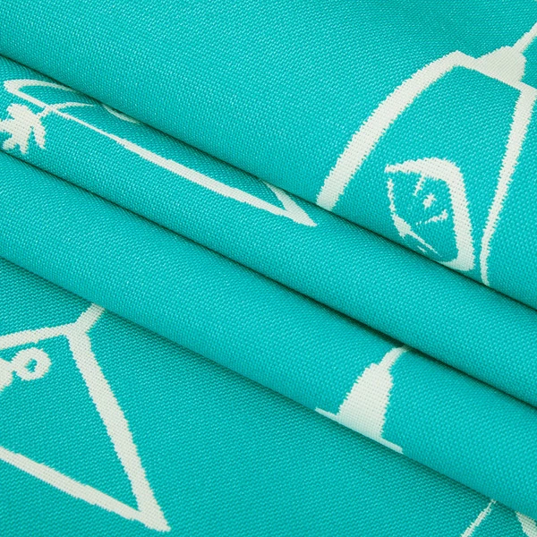 Covington Outdoor Five O'Clock Somewhere Turquoise 56" Fabric 2 Covington Outdoor Five O'Clock Somewhere Turquoise 56" Fabric - Image 2