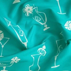Covington Outdoor Five O'Clock Somewhere Turquoise 56" Fabric 10 Covington Outdoor Five O'Clock Somewhere Turquoise 56" Fabric -Home Furnishings Fabric Store Covington Outdoor Five OClock Somewhere Turquoise 56 Fabric 4