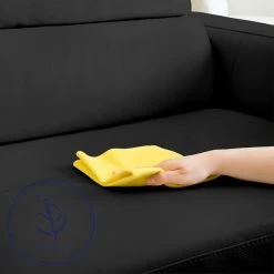 EverSoft™ Indoor/Outdoor Black 54" Vinyl Fabric -Home Furnishings Fabric Store EverSoft Indoor Outdoor Black 54 Vinyl Fabric 95