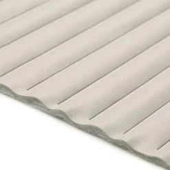 EverSoft™ Silver 54" Vinyl Channeling Fabric -Home Furnishings Fabric Store EverSoft Silver 54 Vinyl Channeling Fabric 3