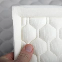 EverSoft™ Silver Hexagon Stitched Foam Backed Vinyl -Home Furnishings Fabric Store EverSoft Silver Hexagon Stitched Foam Backed Vinyl 4