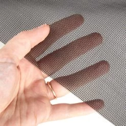 Fiberglass Mesh Charcoal 60" Fabric -Home Furnishings Fabric Store Fiberglass Mesh 60 Charcoal No See Um 5