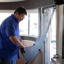 Fiberglass Mesh Charcoal 60" Fabric -Home Furnishings Fabric Store Fiberglass Mesh 60 Charcoal No See Um 6