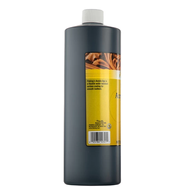 Fiebing's Acrylic Dye For Leather Black 32 Oz. 2 Fiebing's Acrylic Dye For Leather Black 32 Oz. - Image 2