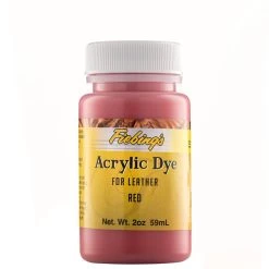 Fiebing's Acrylic Dye For Leather Red 2 Oz.