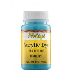 Fiebing's Acrylic Dye For Leather Turquoise 2 Oz.