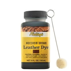 Fiebing's Leather Dye Moccasin Brown 4 Oz.