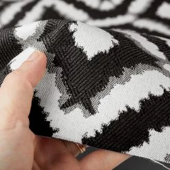 Hilary Farr Outdoor SPF Del Sol Ebony/Ivory 54" Fabric -Home Furnishings Fabric Store Hilary Farr Outdoor SPF Del Sol Ebony Ivory 54 Fabric 4
