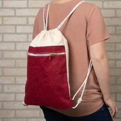 DuraWax™ Light Waxed Canvas Cotton Duck 12 Oz. Red 57" Fabric -Home Furnishings Fabric Store Light Waxed Canvas Cotton Duck 12 oz Red 57 Fabric 701