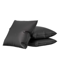Nauga Soft Black Satin 54" Vinyl Fabric -Home Furnishings Fabric Store Nauga Soft Vinyl Black Satin 54 902