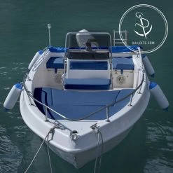 Naugahyde® All American Royal Blue 54" Vinyl Fabric -Home Furnishings Fabric Store Naugahyde All American Royal Blue Vinyl AM37 54 85