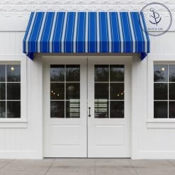 Sunbrella® Awning Stripe 4755-0000 Pacific Blue Fancy 46" Fabric -Home Furnishings Fabric Store Sunbrella 4755 0000 Pacific Blue Fancy 46 72