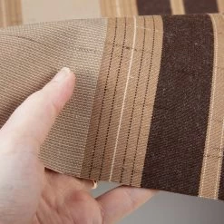 Sunbrella® Awning Stripe 4776-0000 Chocolate Chip Fancy 46" Fabric -Home Furnishings Fabric Store Sunbrella 4776 0000 Chocalate Chip Fancy 46 Awning Stripe 4