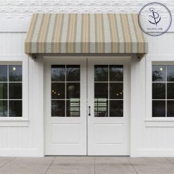 Sunbrella® Awning Stripe 4777-0000 Grey/Beige Chip Fancy 46" Fabric -Home Furnishings Fabric Store Sunbrella 4777 0000 Grey Beige Chip Fancy Stripe 46 Signature Series Awning Stripe 72