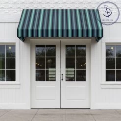 Sunbrella® Awning Stripe 4884-0000 Saxon Cascade 46" Fabric -Home Furnishings Fabric Store Sunbrella 4884 0000 Saxon Cascade 46 Awning Stripe Fabric 707