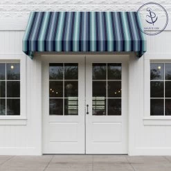 Sunbrella® Awning Stripe 4884-0000 Saxon Cascade 46" Fabric -Home Furnishings Fabric Store Sunbrella 4884 0000 Saxon Cascade 46 Awning Stripe Fabric 72