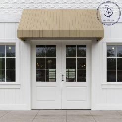 Sunbrella® Awning Stripe 4961-0000 Putty Regimental 46" Fabric -Home Furnishings Fabric Store Sunbrella 4961 0000 Putty Regimental Stripe 46 Signature Series Awning Stripe 707