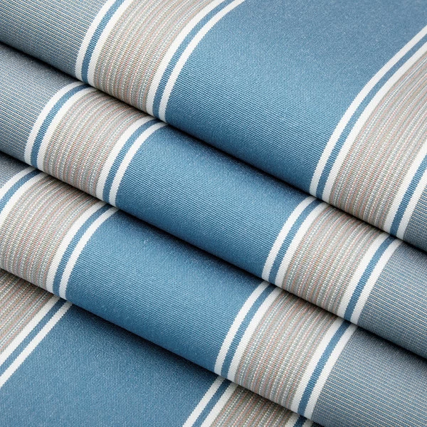 Sunbrella® Awning Stripe 4992-0000 Baycrest Sky 46" Fabric 2 Sunbrella® Awning Stripe 4992-0000 Baycrest Sky 46" Fabric - Image 2