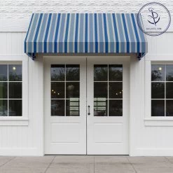 Sunbrella® Awning Stripe 4993-0000 Baycrest Pacific 46" Fabric -Home Furnishings Fabric Store Sunbrella 4993 0000 Baycrest Pacific 46 Awning Stripe 707