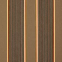 Sunbrella® Awning Stripe 4994-0000 Eastridge Cocoa 46" Fabric