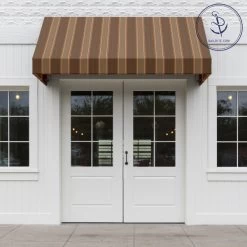 Sunbrella® Awning Stripe 4994-0000 Eastridge Cocoa 46" Fabric -Home Furnishings Fabric Store Sunbrella 4994 0000 Eastridge Cocoa 46 Signature Series Awning Stripe 72