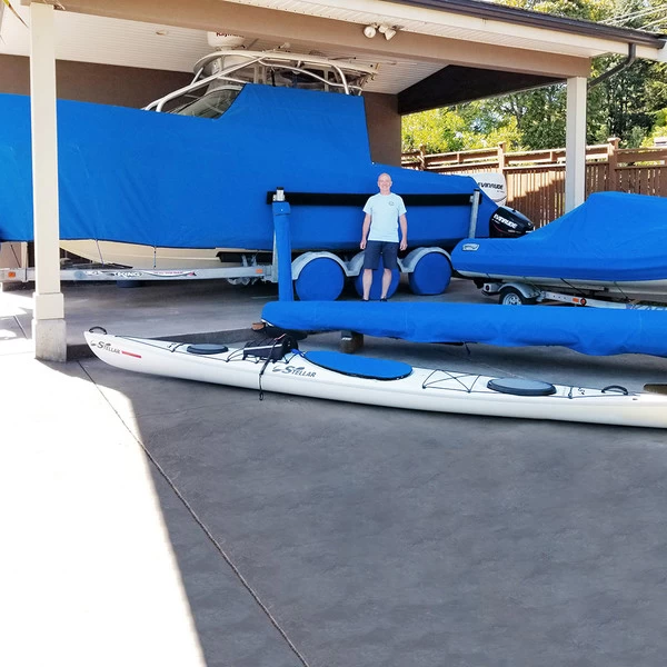 Sunbrella® Marine Grade 6001-0000 Pacific Blue 60" Fabric 5 Sunbrella® Marine Grade 6001-0000 Pacific Blue 60" Fabric - Image 5