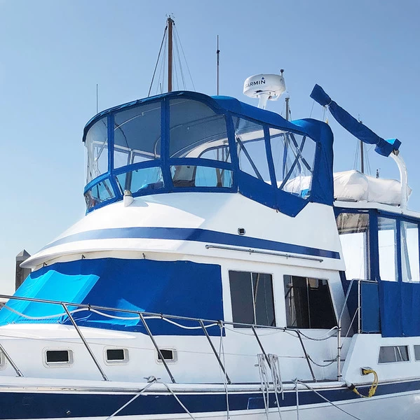 Sunbrella® Marine Grade 6001-0000 Pacific Blue 60" Fabric 6 Sunbrella® Marine Grade 6001-0000 Pacific Blue 60" Fabric - Image 6