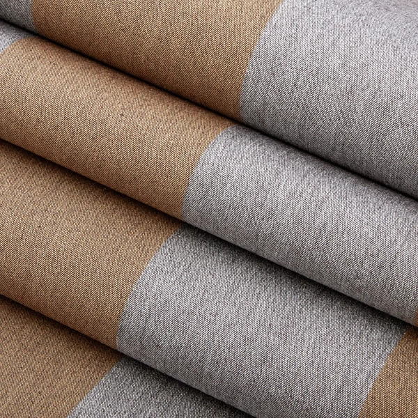 Sunbrella® Awning Stripe 4747-0000 Beaufort Graphite 46" Fabric 2 Sunbrella® Awning Stripe 4747-0000 Beaufort Graphite 46" Fabric - Image 2