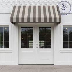 Sunbrella® Awning Stripe 4753-0000 Beaufort Mushroom 46" Fabric -Home Furnishings Fabric Store Sunbrella Awning Stripe 4753 0000 Beaufort Mushroom 46 Fabric 707