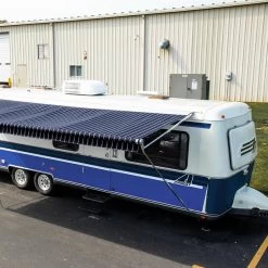 Sunbrella® Awning Stripe 4987-0000 Cooper Navy 46" Fabric -Home Furnishings Fabric Store Sunbrella Cooper Navy 46 701