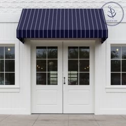 Sunbrella® Awning Stripe 4987-0000 Cooper Navy 46" Fabric -Home Furnishings Fabric Store Sunbrella Cooper Navy 46 72