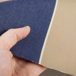 Sunbrella® Awning Stripe 4921-0000 Mediterranean Canvas Block 46" Fabric -Home Furnishings Fabric Store Sunbrella Mediterranean Canvas Block Stripe 46 4