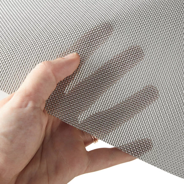 Textilene® Metallics Vinyl Mesh Aluminum 54" Fabric 5 Textilene® Metallics Vinyl Mesh Aluminum 54" Fabric - Image 5